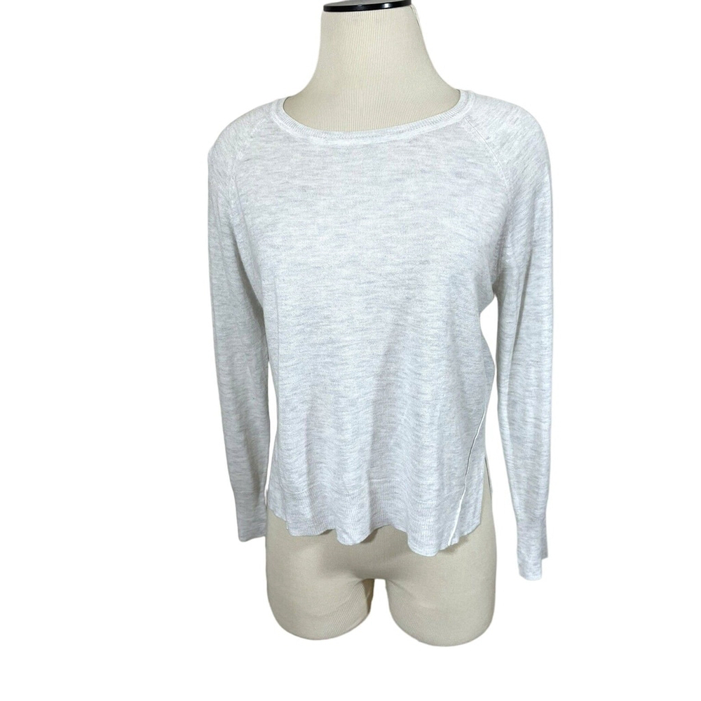 Zara Sweater Women's Sz M Super Soft Heather Gray Long Sleeve Pullover